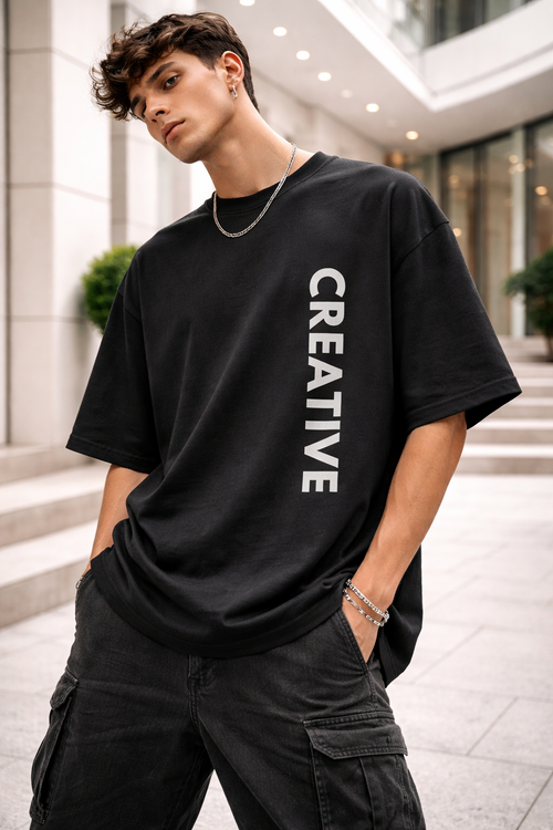 Oversized Streetwear Unisex Graphic T-Shirt – Creative | Heavens Harbour