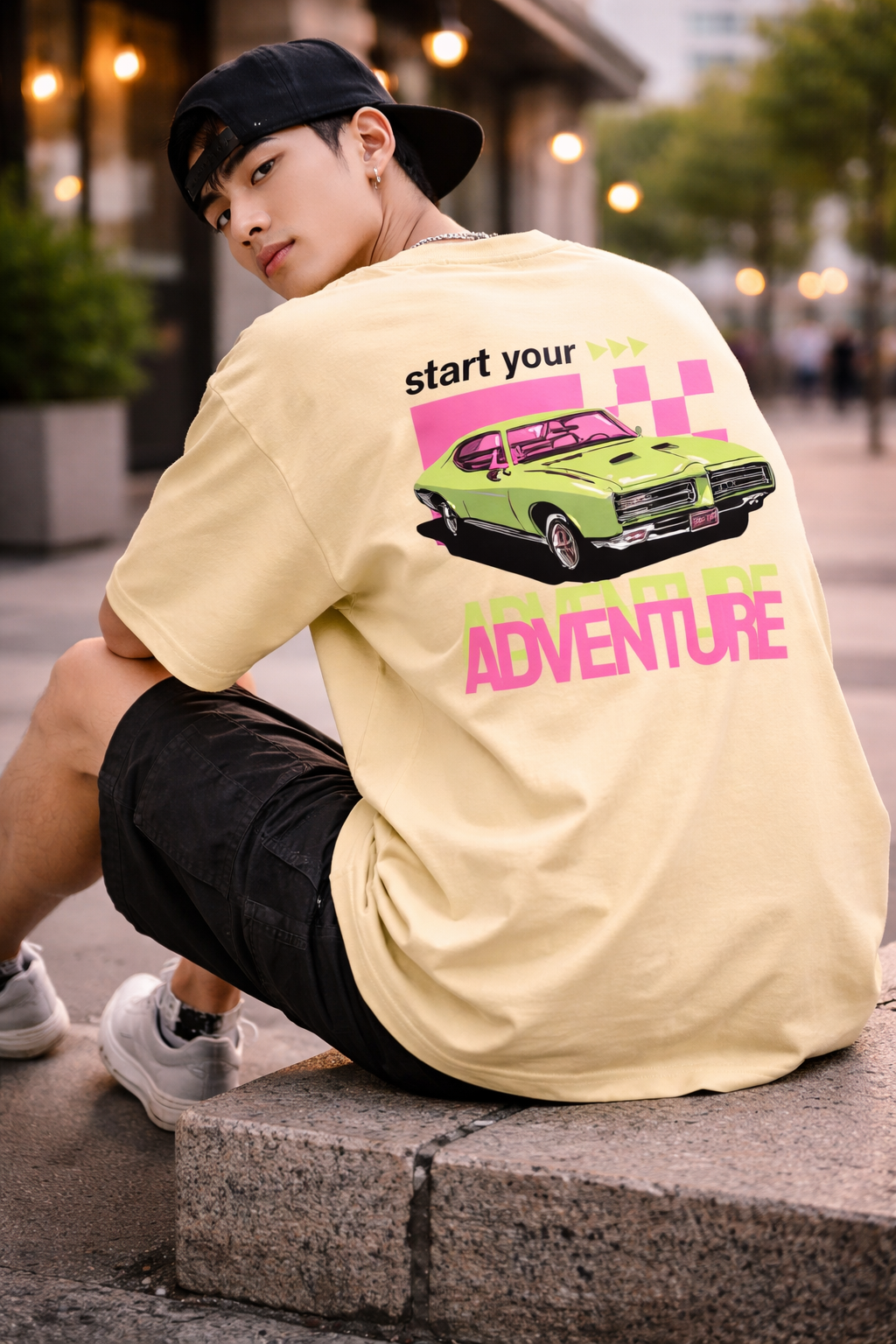 Oversized Streetwear Unisex Graphic T-Shirt – Car Enthusiast | Heavens Harbour
