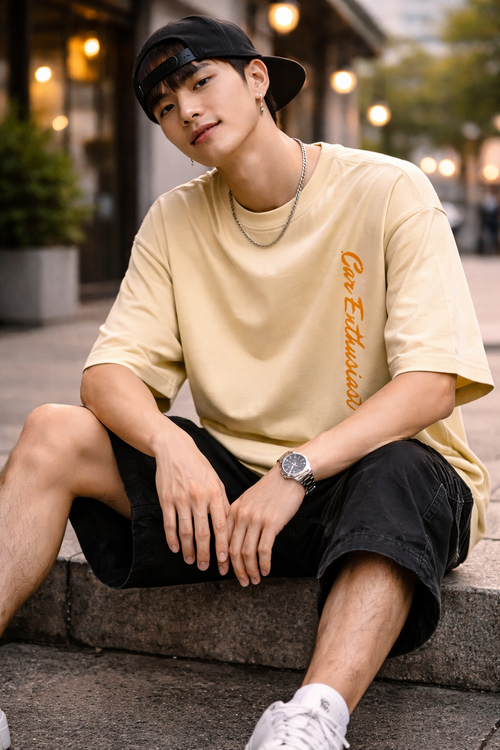 Oversized Streetwear Unisex Graphic T-Shirt – Car Enthusiast | Heavens Harbour