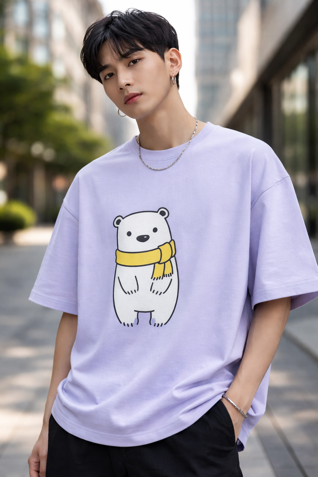 Oversized Streetwear Unisex Graphic T-Shirt – Teddy Bear | Heavens Harbour